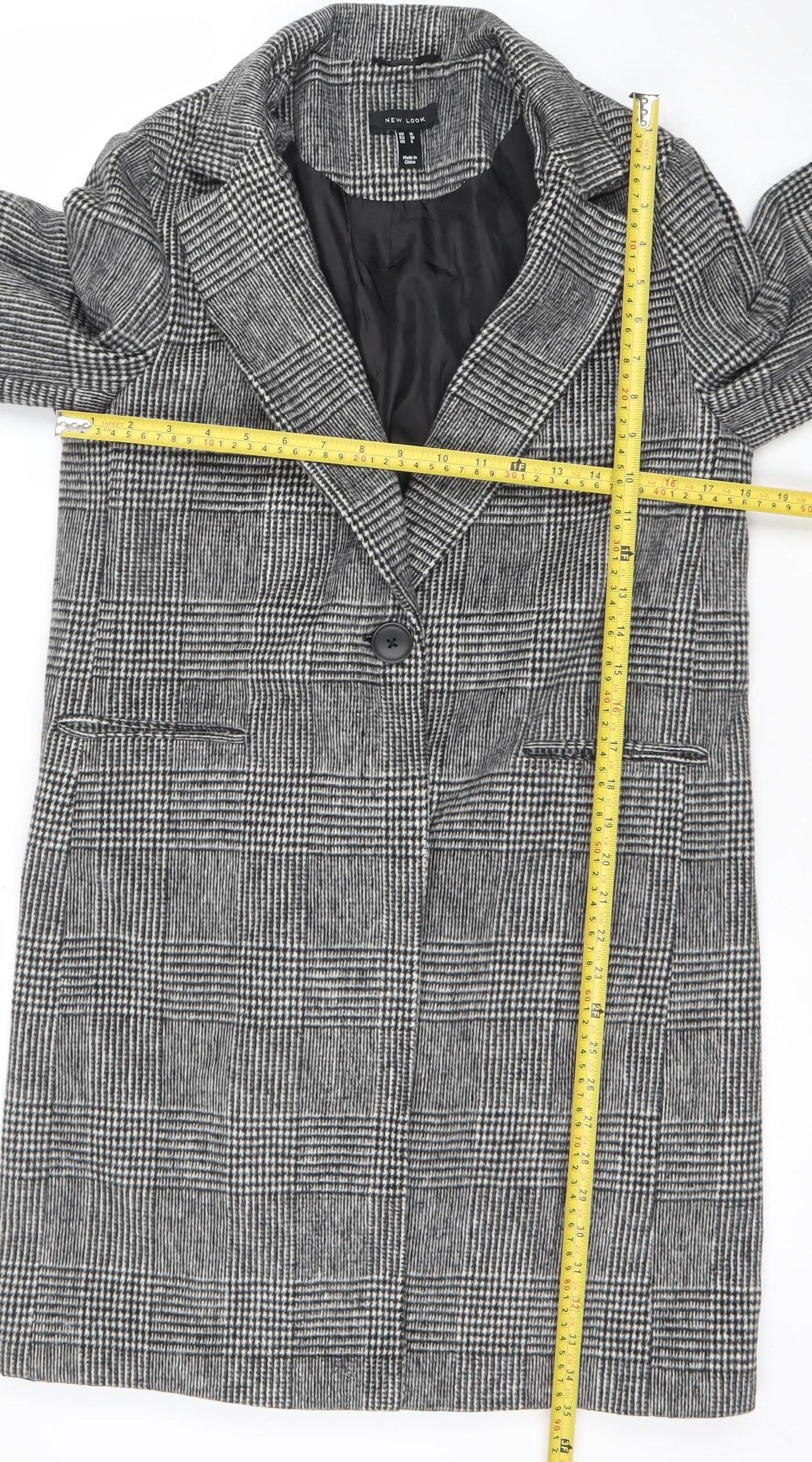 Womens UK Size 10 New Look Grey Blazer