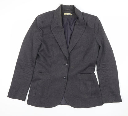 Womens UK Size 14 Hennes Regular Grey Blazer