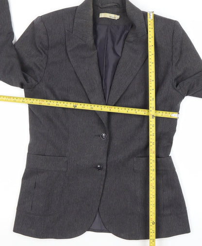 Womens UK Size 14 Hennes Regular Grey Blazer