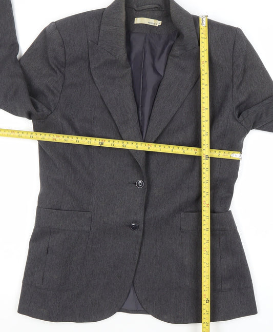 Womens UK Size 14 Hennes Regular Grey Blazer