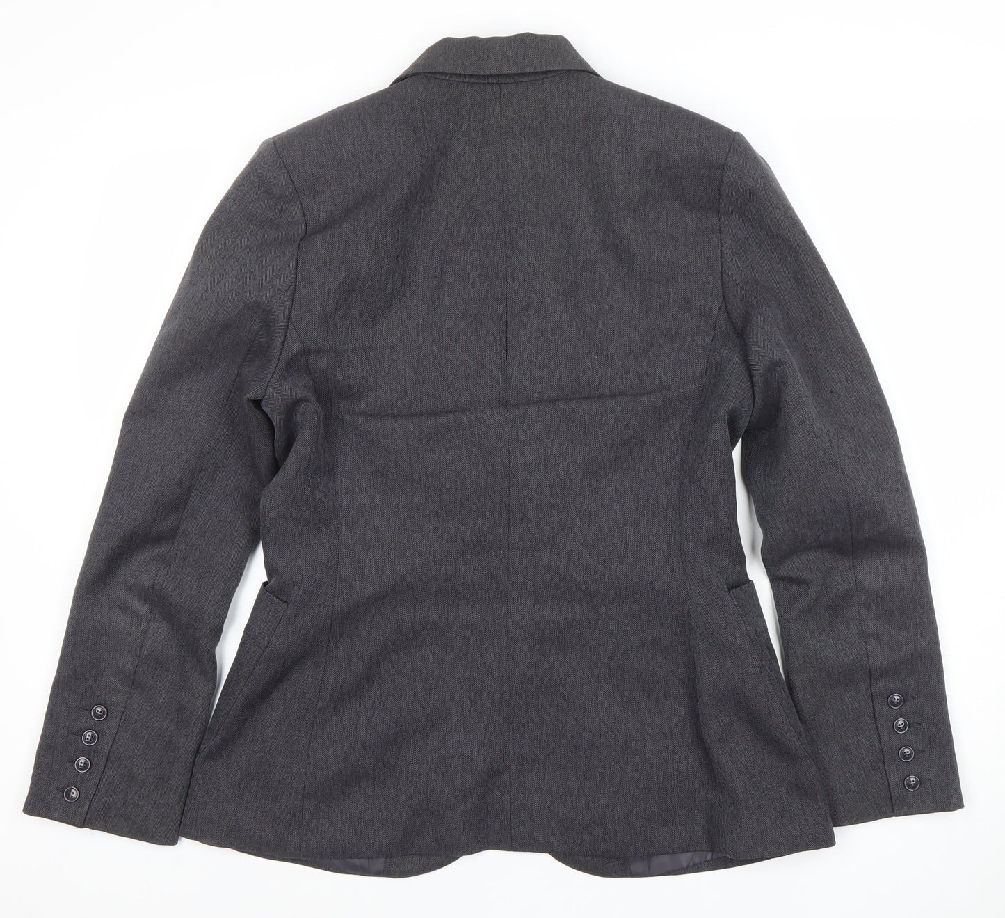 Womens UK Size 14 Hennes Regular Grey Blazer