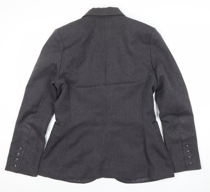 Womens UK Size 14 Hennes Regular Grey Blazer