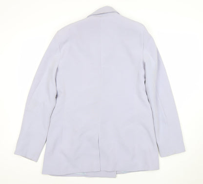 Topshop Women Lavender Double-Breasted Blazer Jacket UK 10