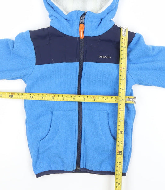 Boys UK Size 10 Years Quechua Blue Basic Jacket