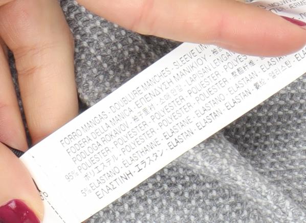 Zara Woman Grey Two-Button Blazer Jacket Small Regular Fit