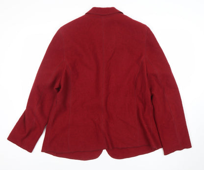 Womens UK Size 14 Rowland's Regular Red Blazer