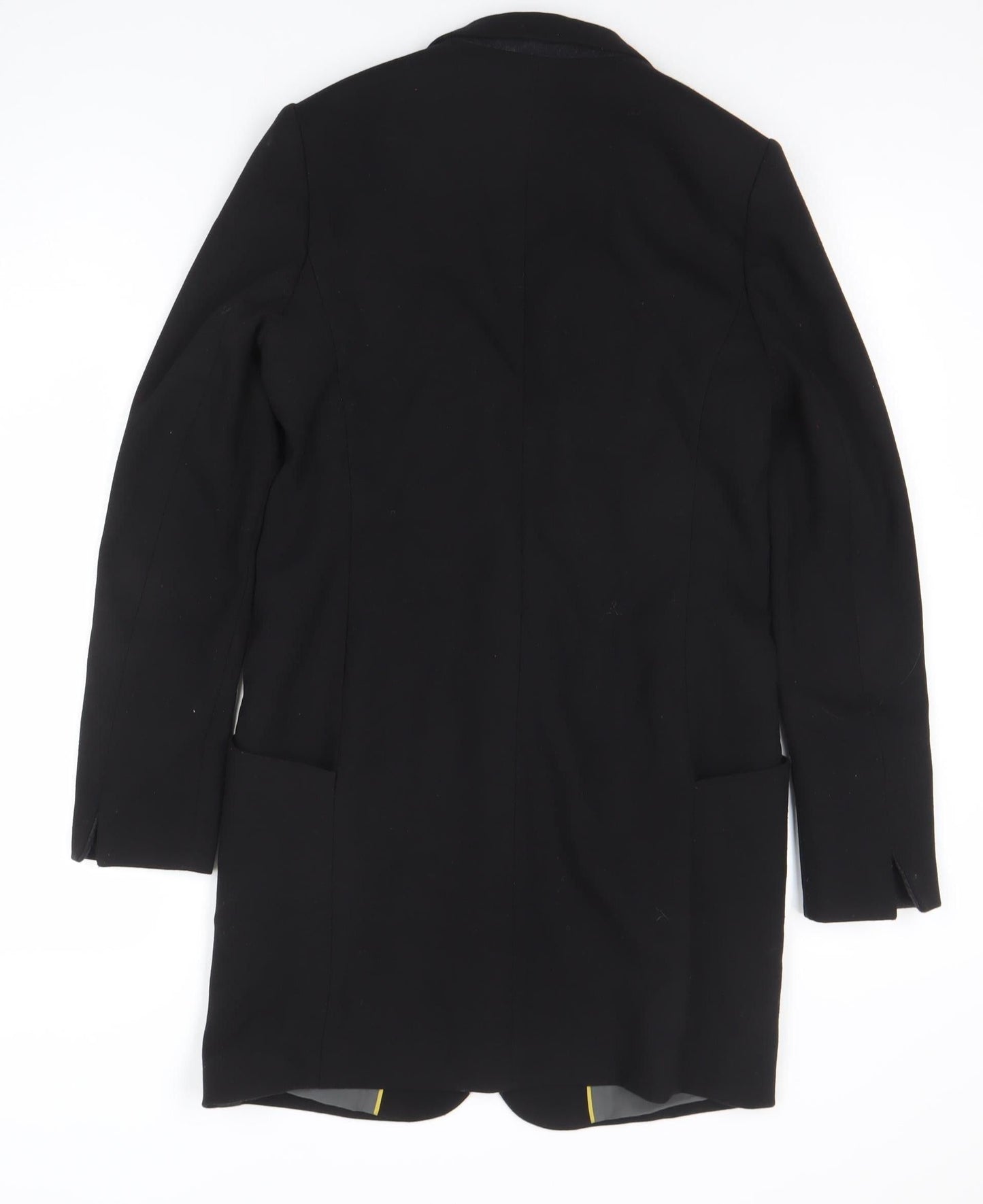 Next Women's Black Regular Fit Long Blazer Jacket Size 8