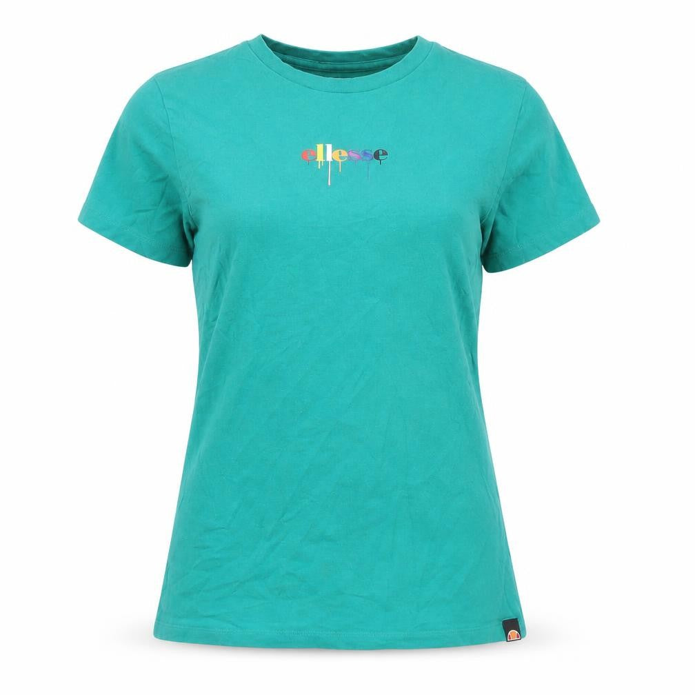 Womens UK Size 10 ellesse Green Basic T-Shirt