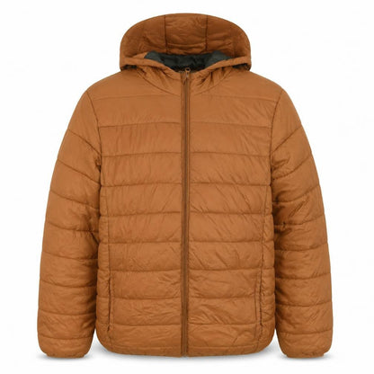 Teens UK Size M Destination Brown Puffer Jacket
