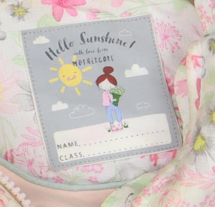 Marks and Spencer Baby Girls Pink Floral Hooded Puffer Jacket 18-24 Months