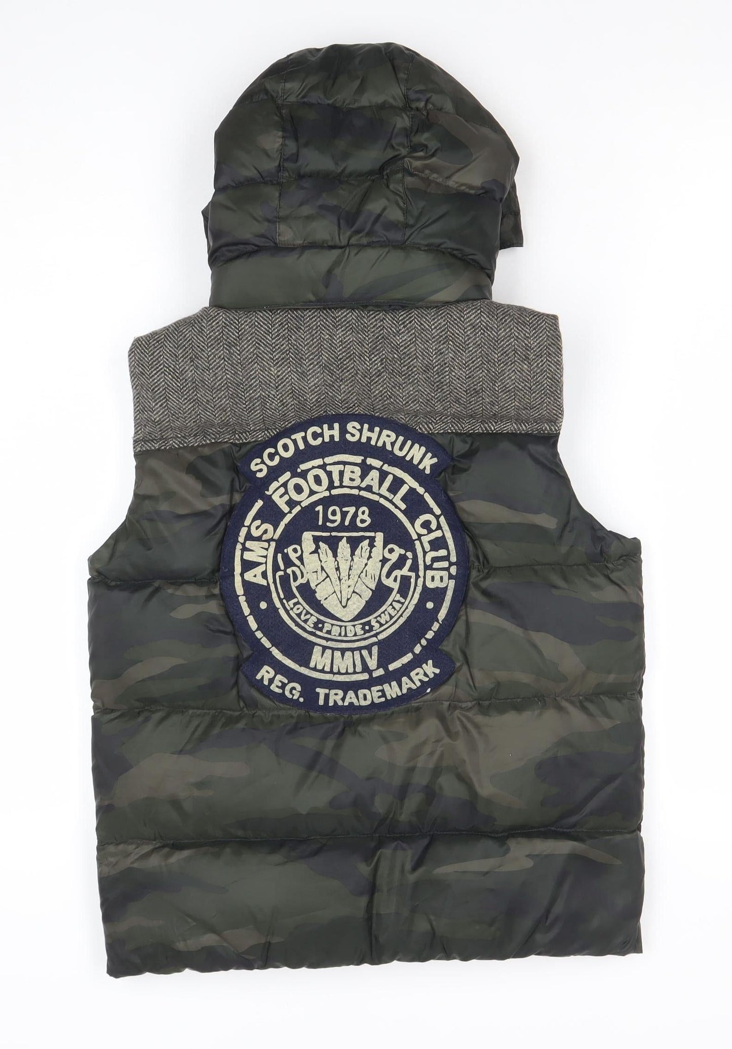 Boys UK Size 10 Years Scotch Shrunk Green Bodywarmer