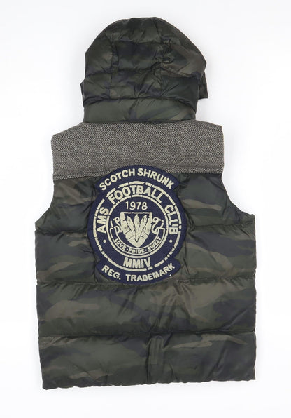 Boys UK Size 10 Years Scotch Shrunk Green Bodywarmer