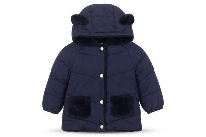 Girls UK Size 3 Years Mango Blue Puffer Jacket