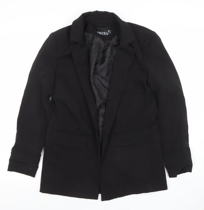 Womens UK Size XS Pieces Regular Black Blazer