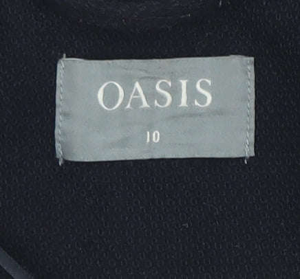 Oasis Women’s Black Shawl Lapel Long Sleeve Suit Jacket UK 10