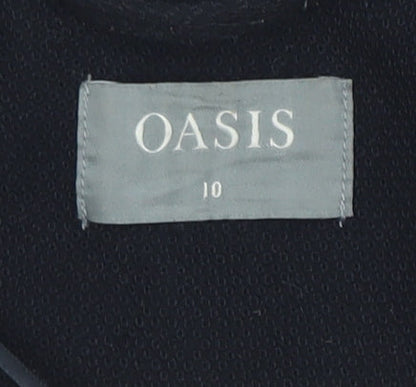 Oasis Women’s Black Shawl Lapel Long Sleeve Suit Jacket UK 10