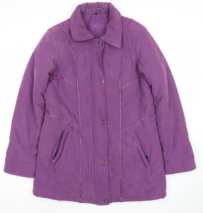 Womens UK Size 12 Finesse Purple Overcoat