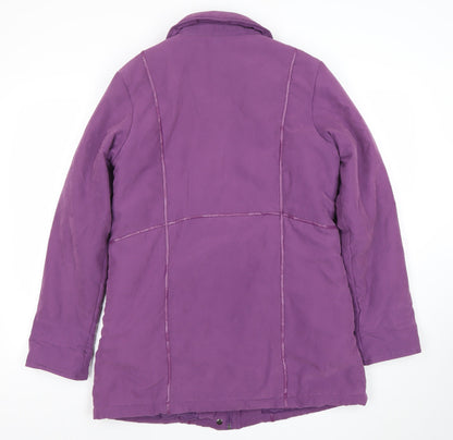 Womens UK Size 12 Finesse Purple Overcoat
