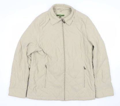 Womens UK Size 10 Nuage at Debenhams Beige Quilted Coat