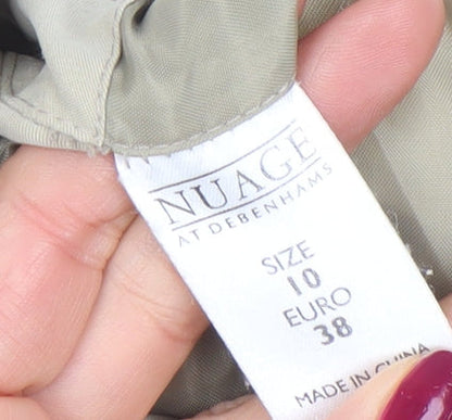 Womens UK Size 10 Nuage at Debenhams Beige Quilted Coat