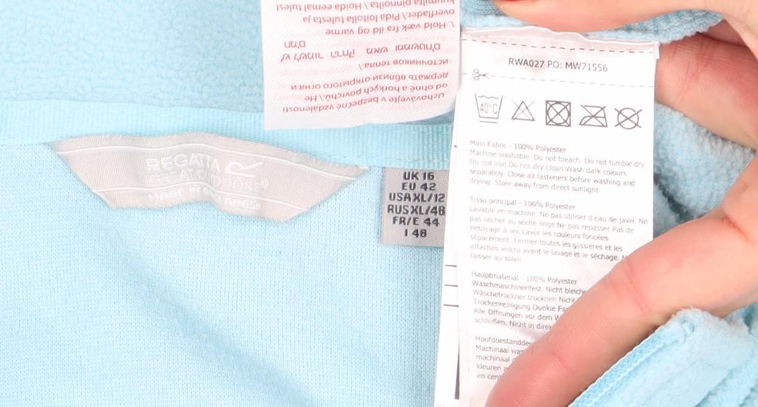 Regatta Women’s Blue 1/2 Zip Fleece Sweatshirt UK 18