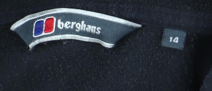Berghaus Women Black Size 14 Fleece Full Zip Jacket