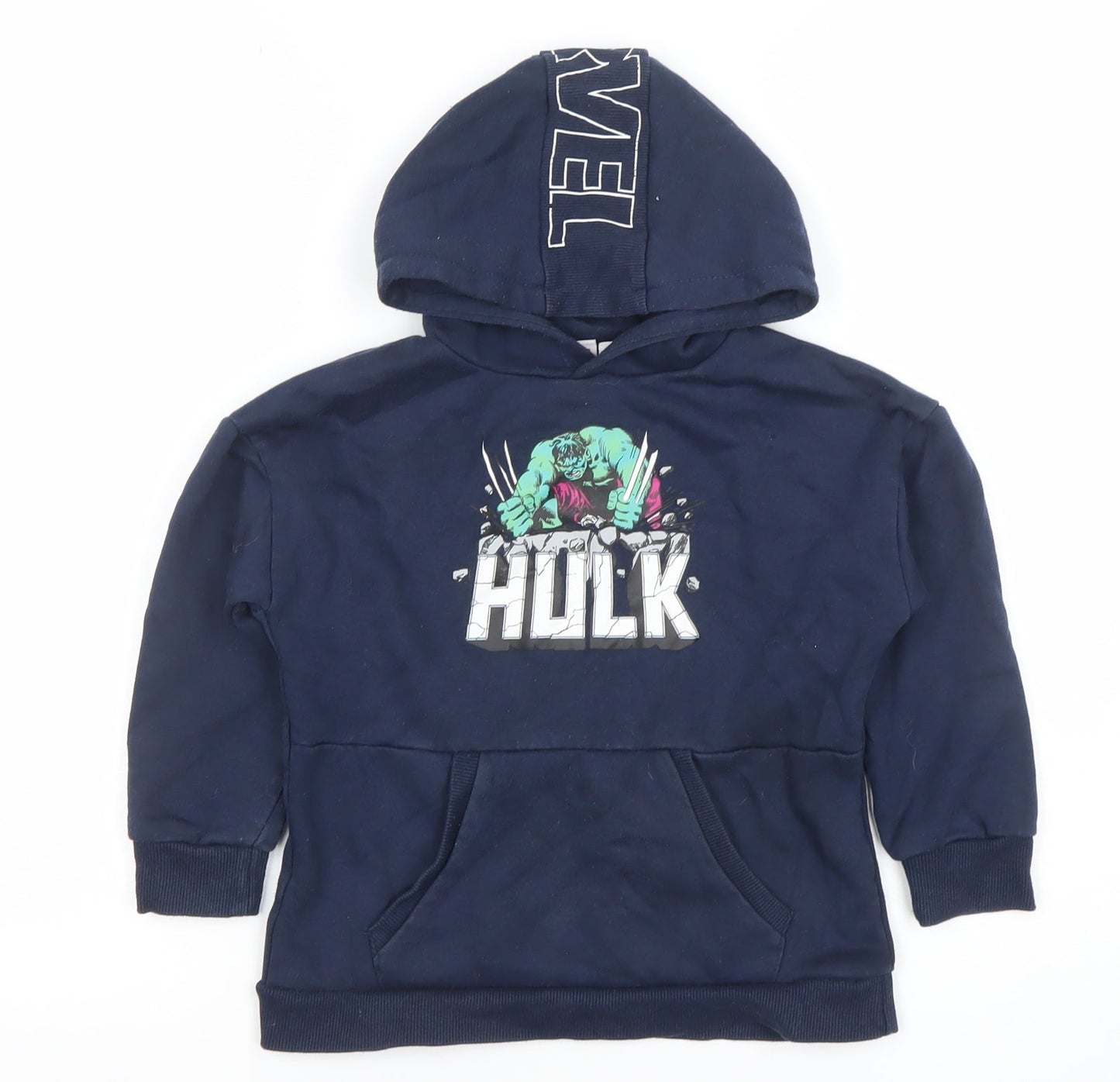 Boys UK Size 5-6 Years Primark Blue Pullover Hoodie