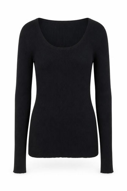 Womens UK Size 6 ASOS Black Basic T-Shirt