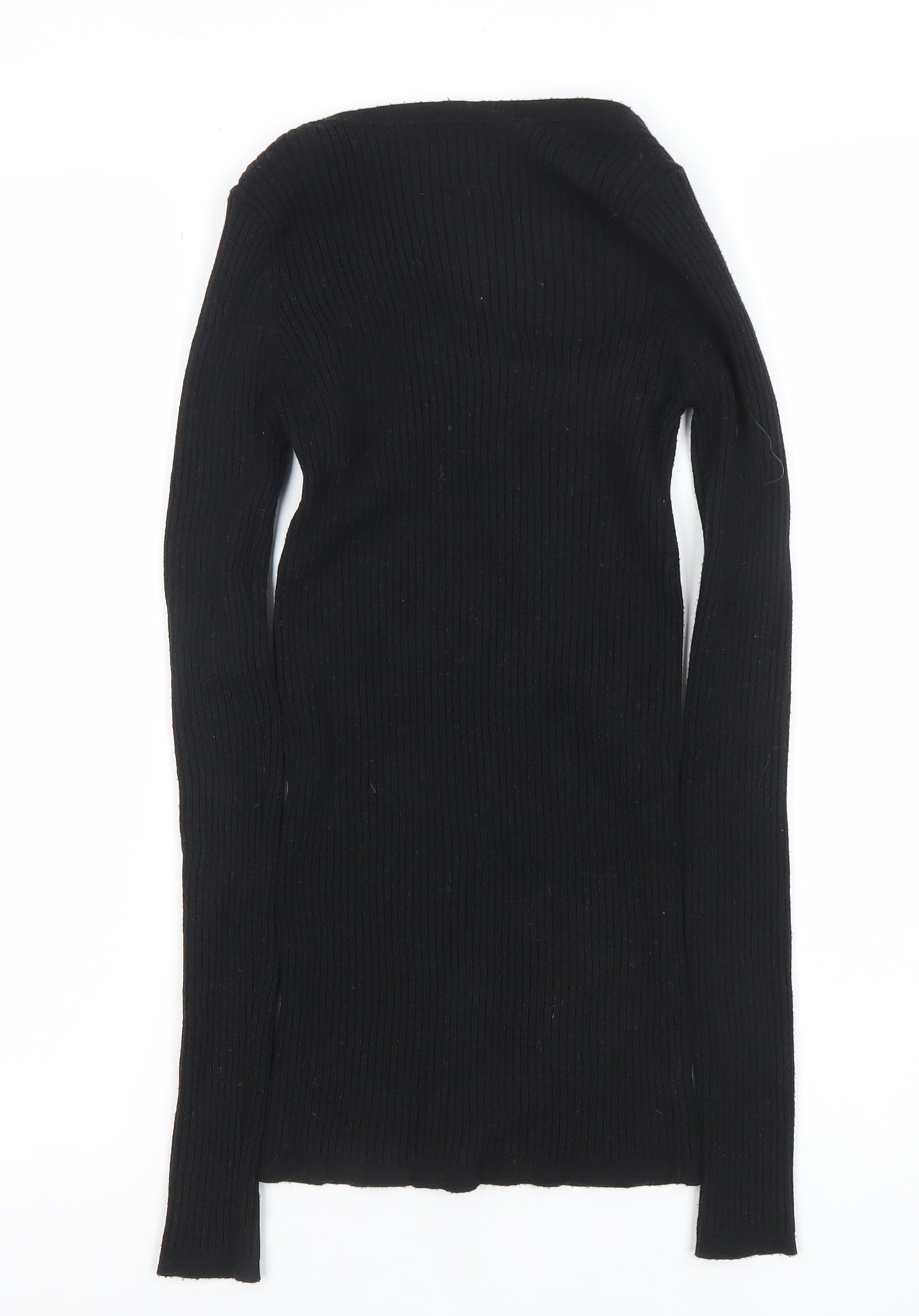 Womens UK Size 6 ASOS Black Basic T-Shirt