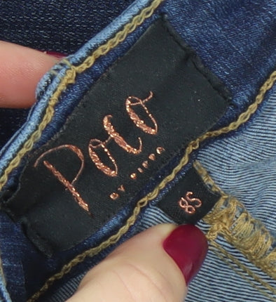 Womens UK Size 8S Poco by Pippa Slim Fit Skinny Blue Jeans