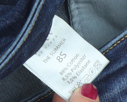 Womens UK Size 8S Poco by Pippa Slim Fit Skinny Blue Jeans
