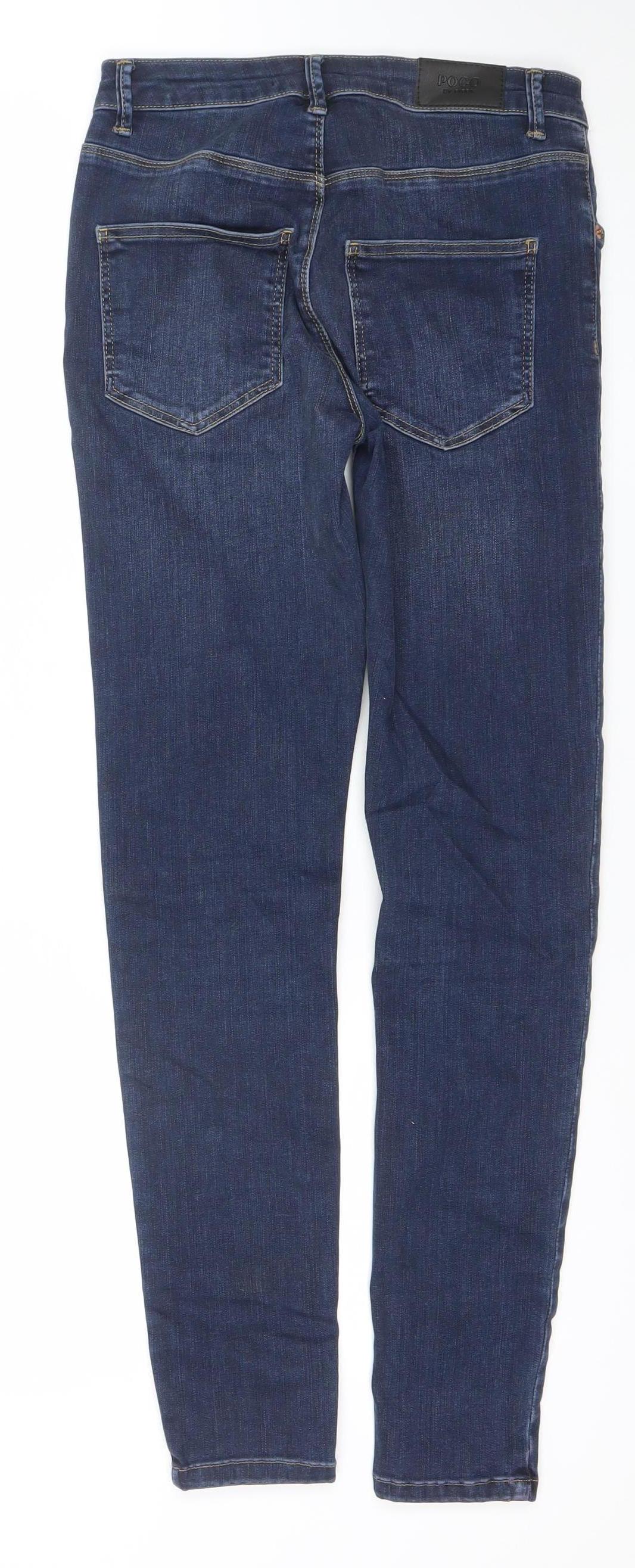 Womens UK Size 8R POCO by Pippa Slim Fit Skinny Blue Jeans