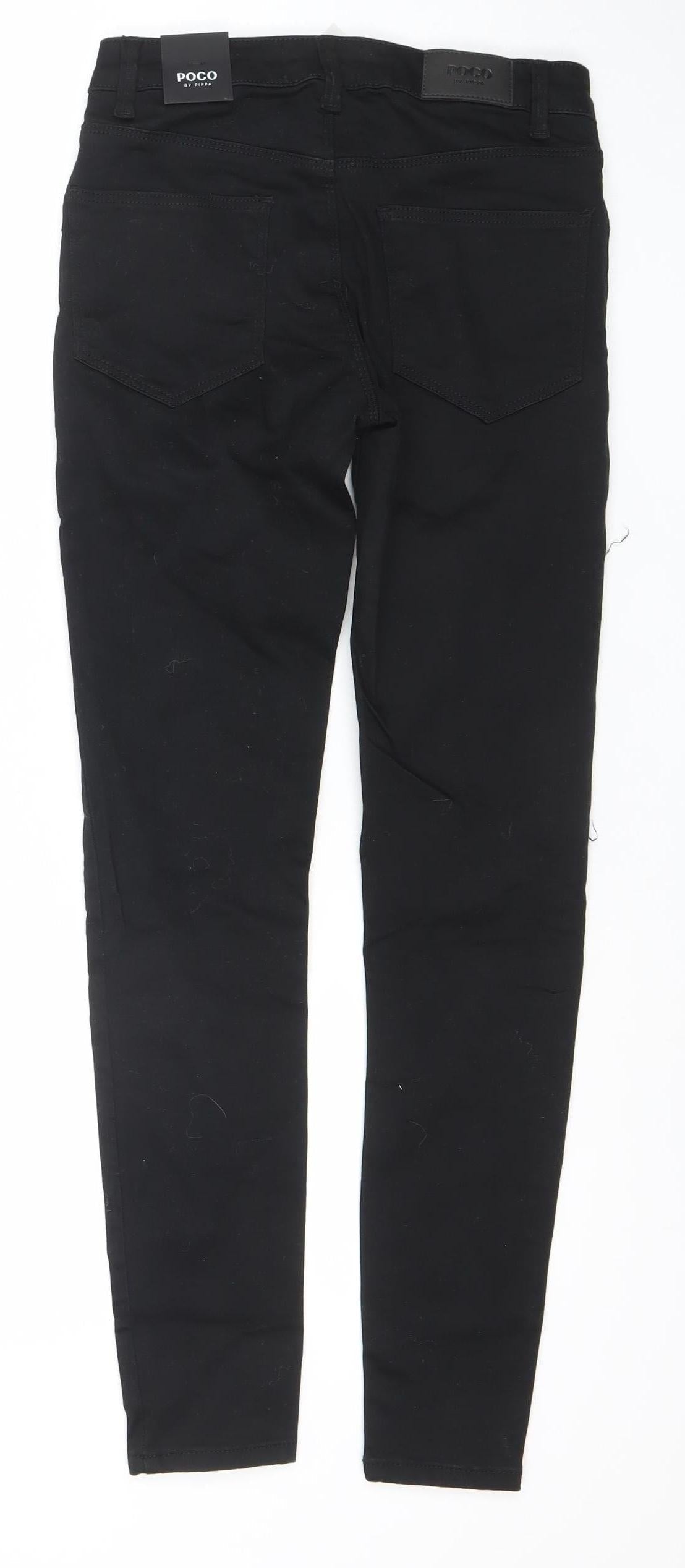 Womens UK Size 8 POCO by Pippa Slim Fit Skinny Black Jeans
