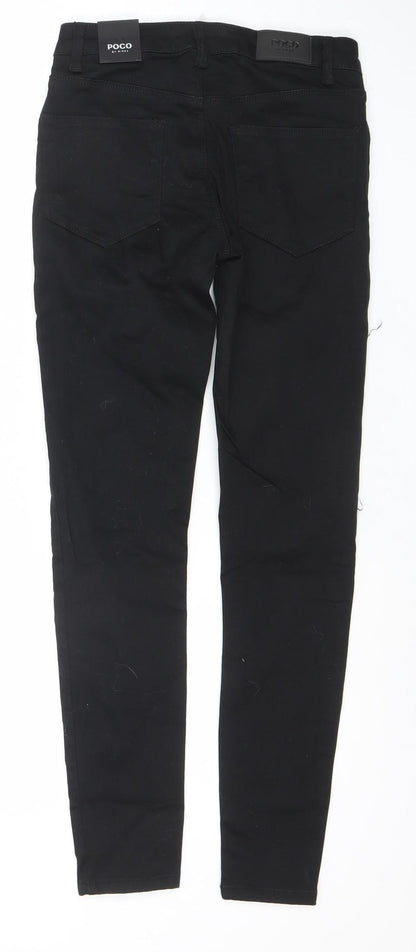 Womens UK Size 8 POCO by Pippa Slim Fit Skinny Black Jeans