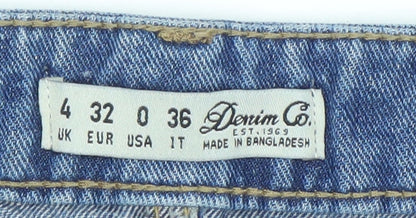 Womens UK Size 4 Denim Co. Cargo Denim Skirt
