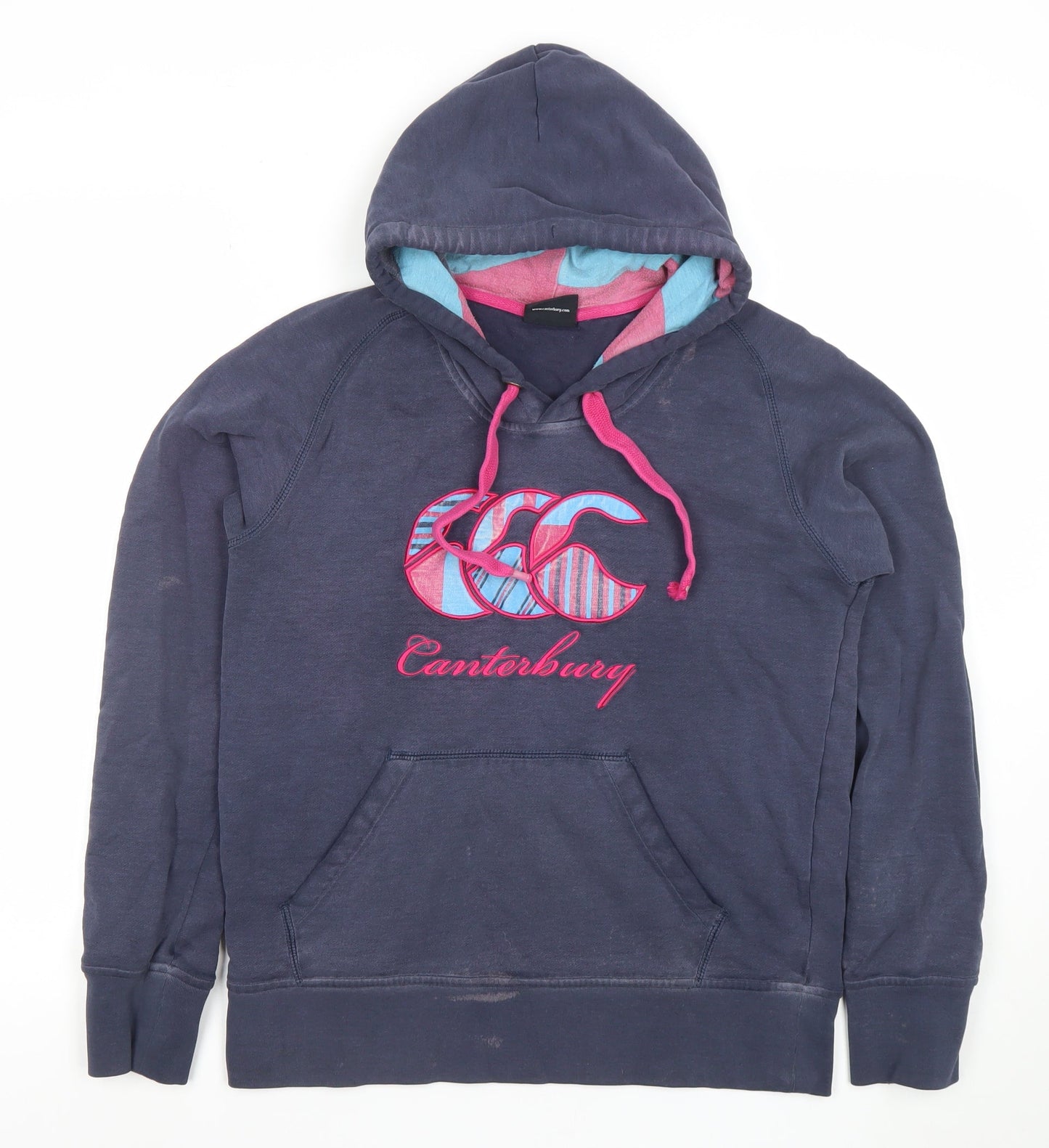 Womens UK Size 14 Canterbury Blue Pullover Hoodie