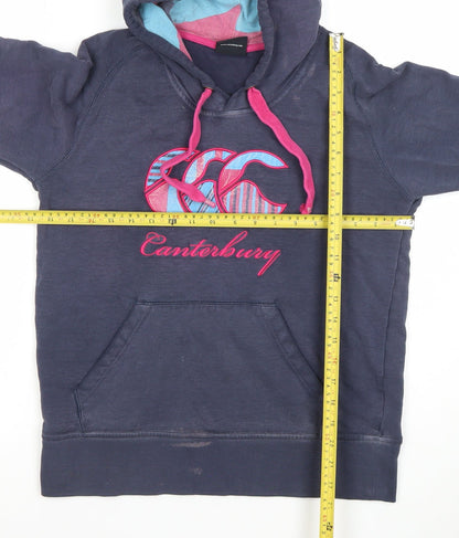 Womens UK Size 14 Canterbury Blue Pullover Hoodie