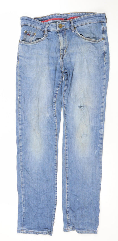 Fashion Never Stops Men's Blue Straight Denim Jeans W32 L32