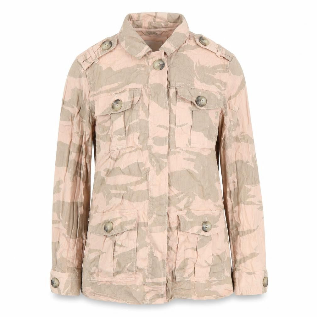 Womens UK Size S River Island Beige Military Jacket