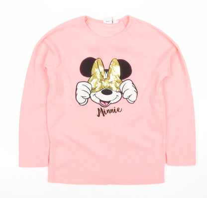 Girls UK Size 11-12 Years Disney Pink Pullover T-Shirt