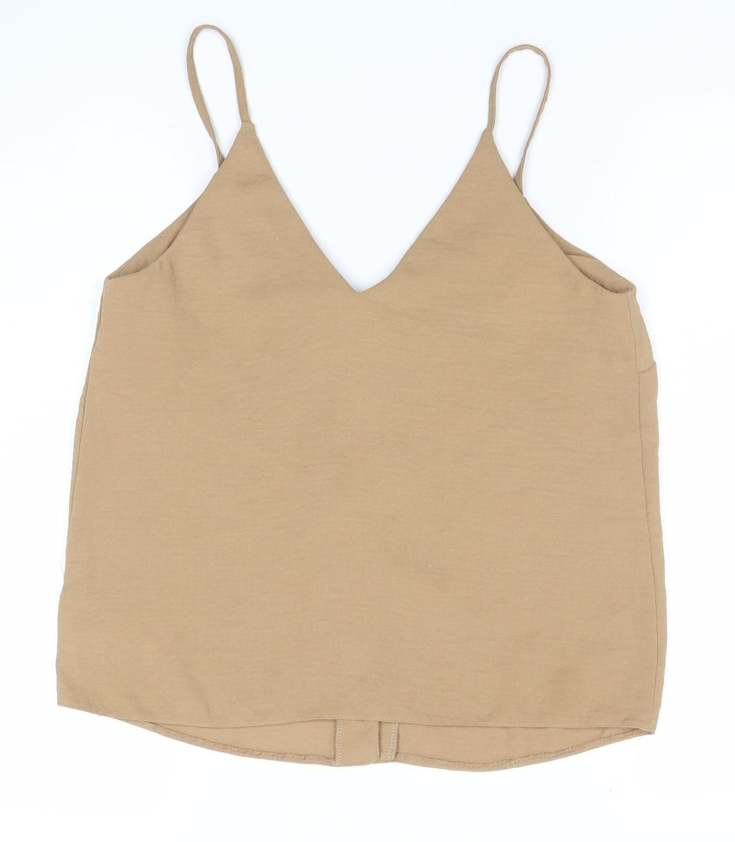 New Look Women’s Brown Button Front Camisole Tank Top Size 12