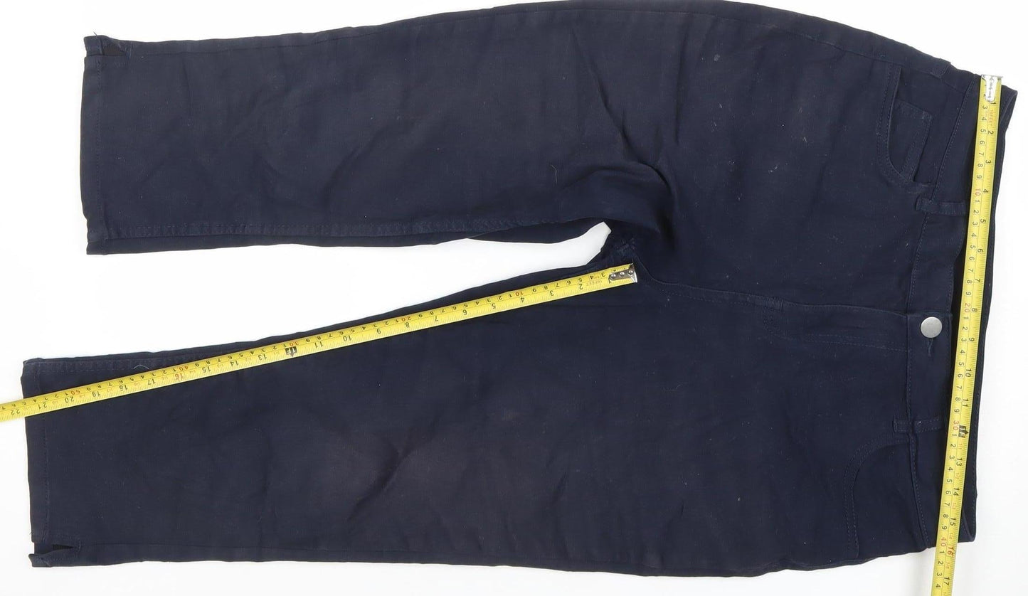 Womens UK Size 14 Dunnes Regular Fit Straight Blue Jeans