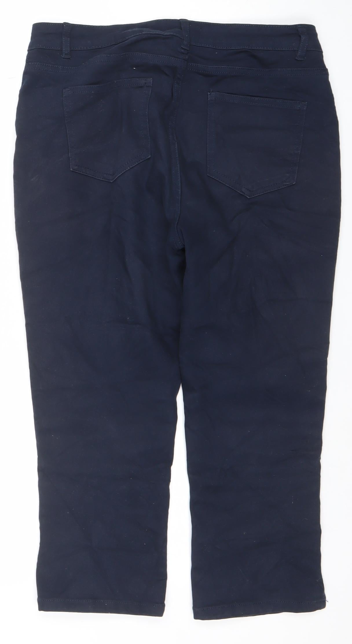 Womens UK Size 14 Dunnes Regular Fit Straight Blue Jeans