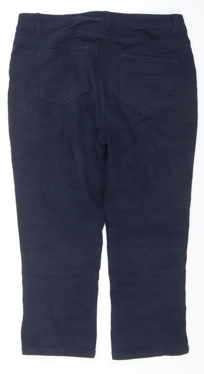 Womens UK Size 14 Dunnes Regular Fit Straight Blue Jeans