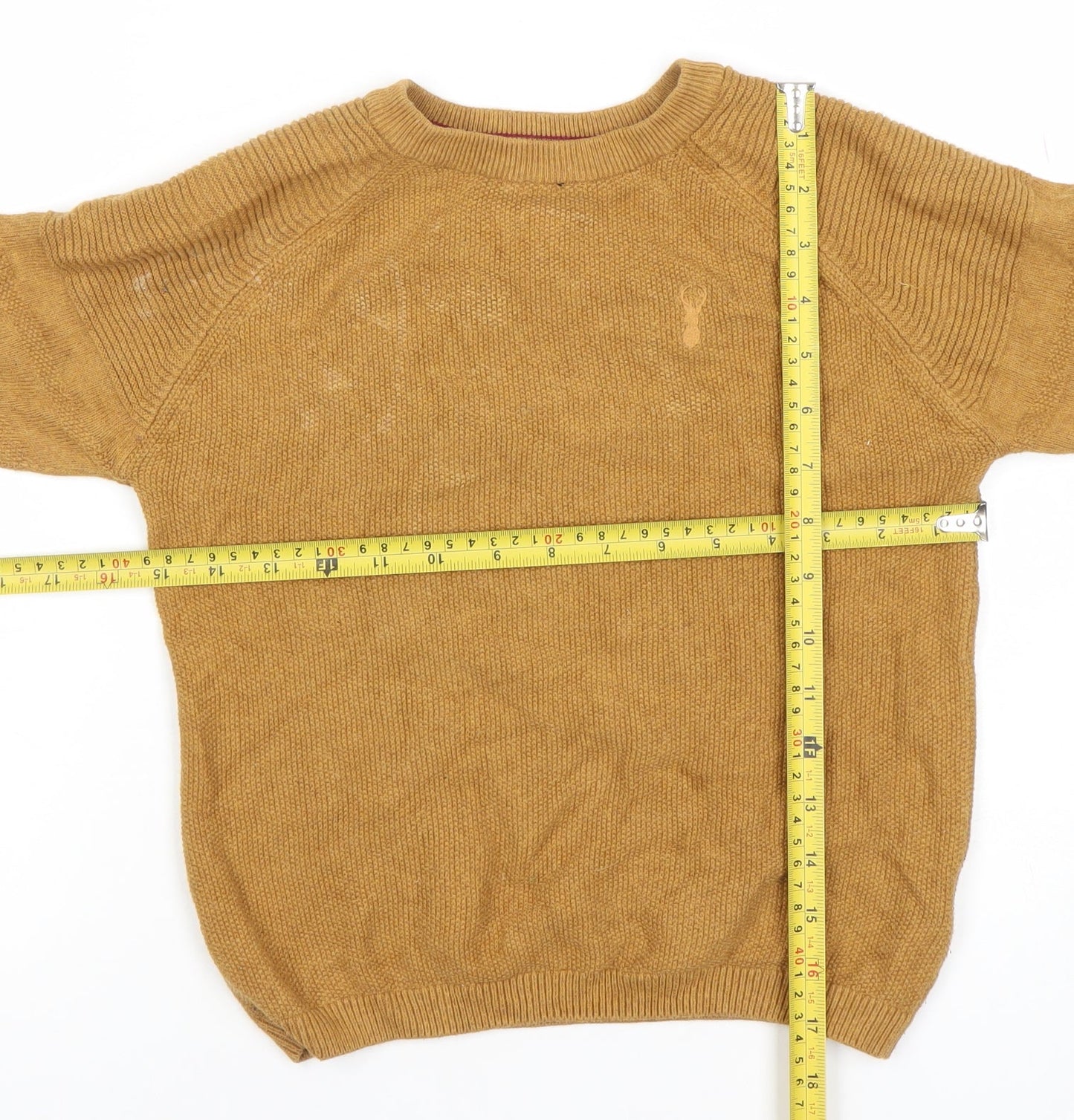 Boys UK Size 7 Years NEXT Brown Pullover Jumper