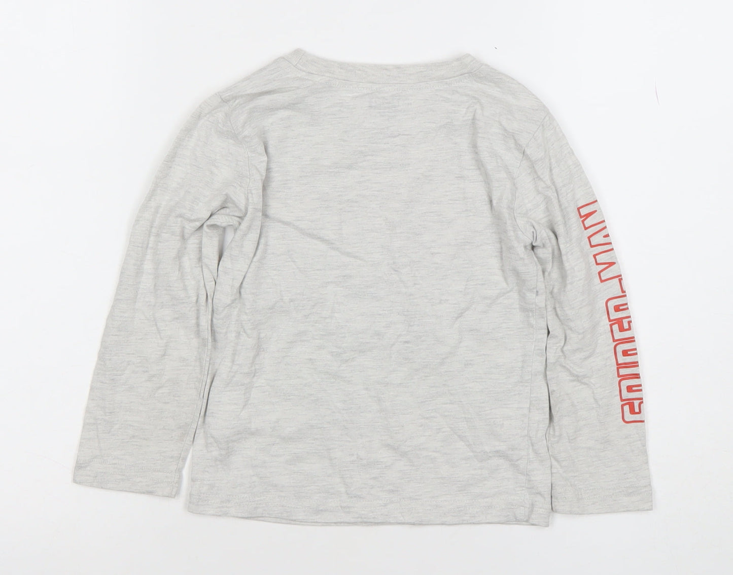 Boys UK Size 4 Years Marvel Grey Basic T-Shirt