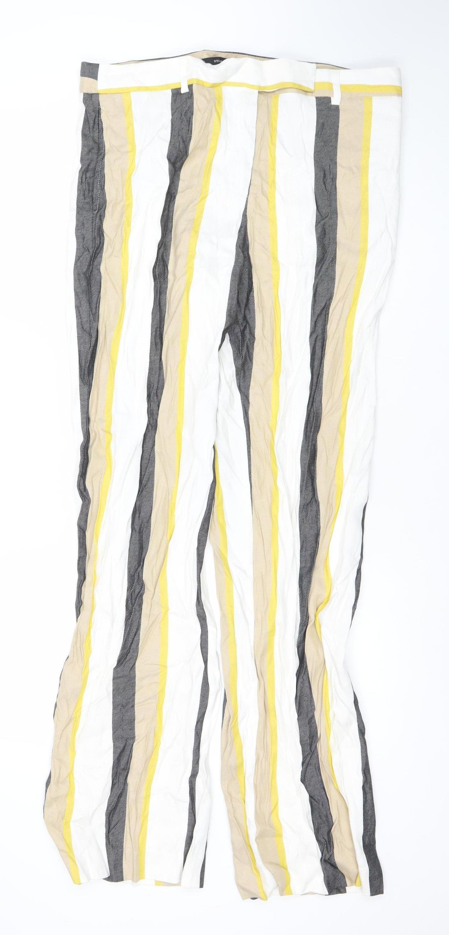 Womens UK Size 14 Sfera Relaxed Fit CasualTravel Multicoloured Trousers