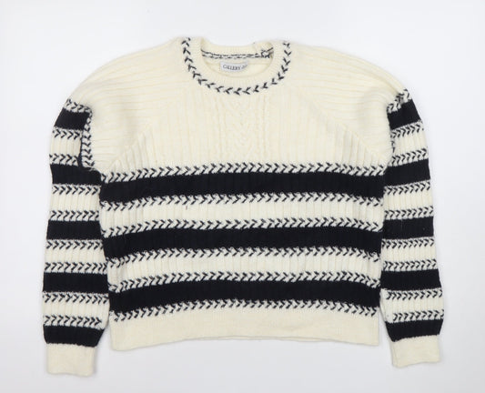 Womens UK Size S Callery Ivory Pullover Jumper