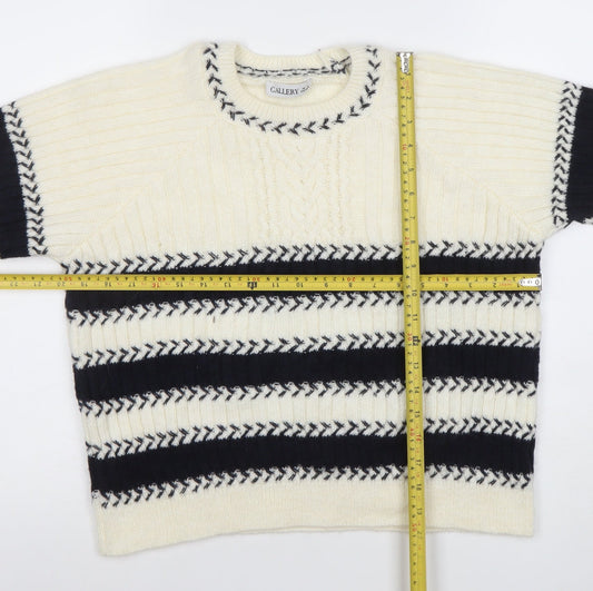 Womens UK Size S Callery Ivory Pullover Jumper