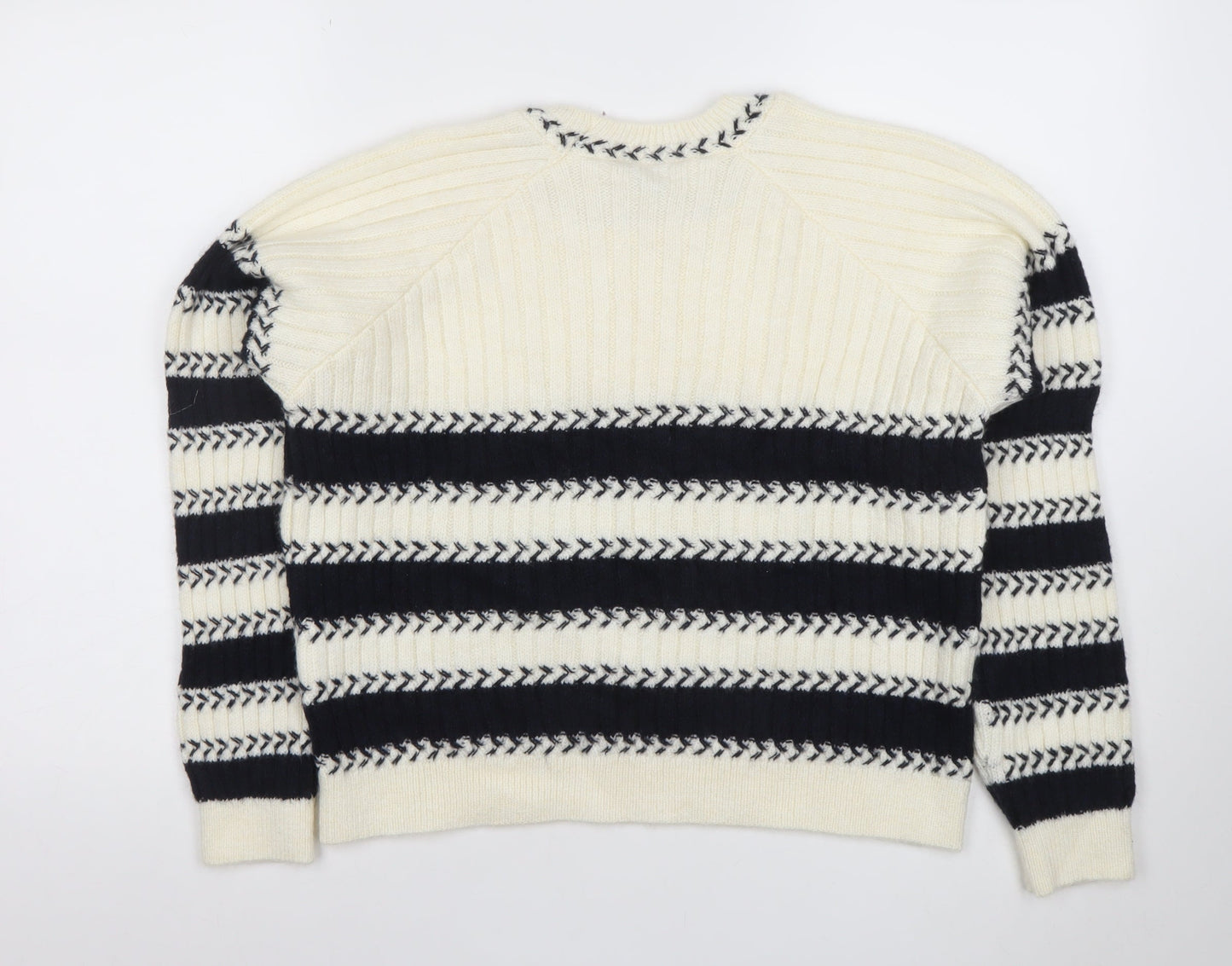 Womens UK Size S Callery Ivory Pullover Jumper